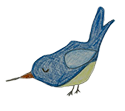 手書きの鳥の画像